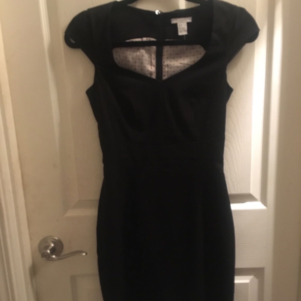 Pinup-Style Black Wiggle Dress